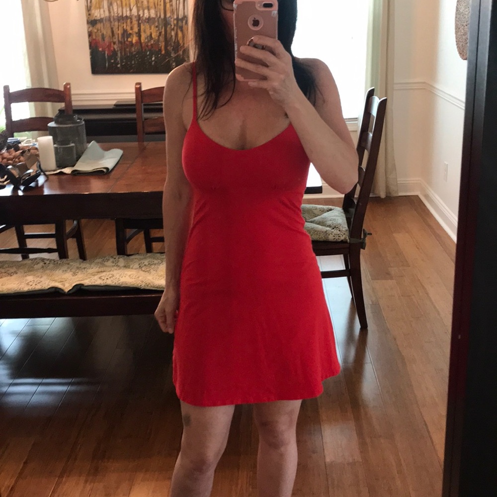 Victoria secret min bra top red dress S